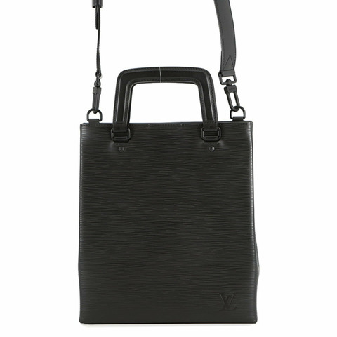 路易威登 Epi Sac Plat Fold 手提包 M58497，兩用單肩背包，黑色，特價促銷
