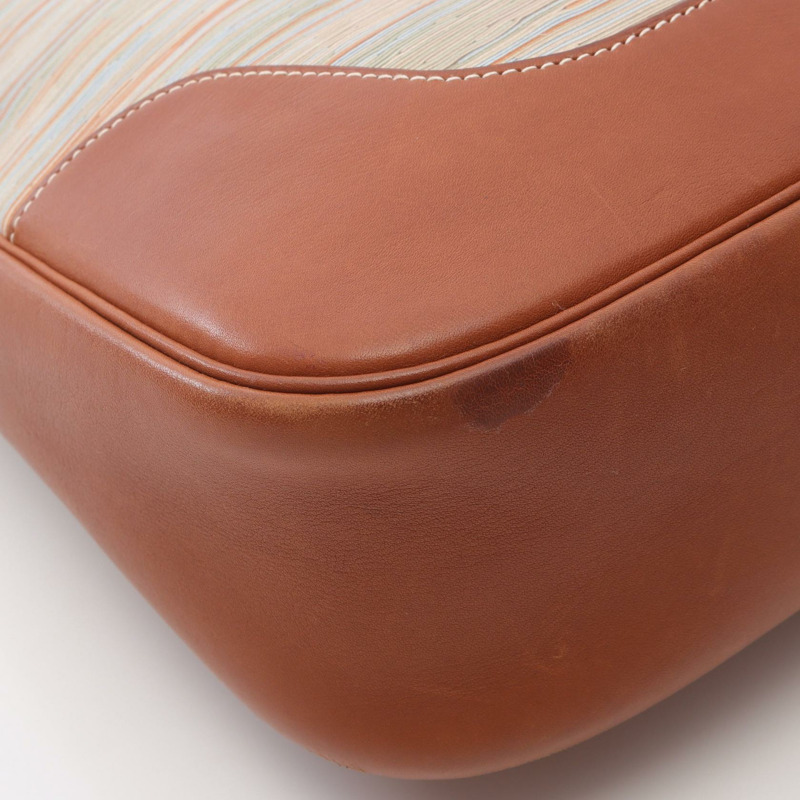 愛馬仕 Trim 35 肩包 Vibrato Box 小牛皮 Noisette 二手 GHW E-5