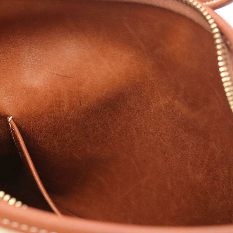 愛馬仕 Trim 35 肩包 Vibrato Box 小牛皮 Noisette 二手 GHW E-11