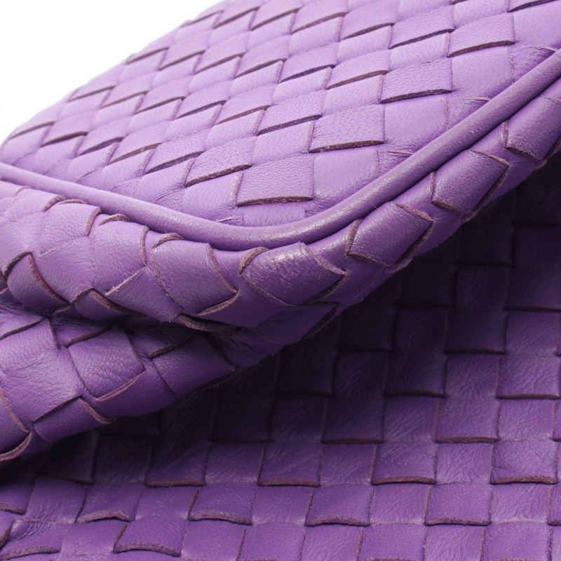 BOTTEGA VENETA Intrecciato 手提包 皮革 紫色 二手 女式-6