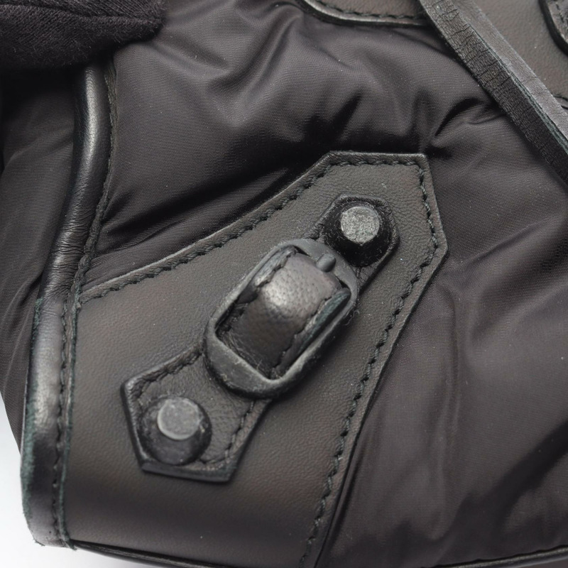 巴黎世家 (BALENCIAGA) 經典迷你都會兩用肩包 300295 尼龍皮革 二手-8