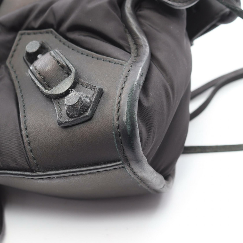 巴黎世家 (BALENCIAGA) 經典迷你都會兩用肩包 300295 尼龍皮革 二手-9