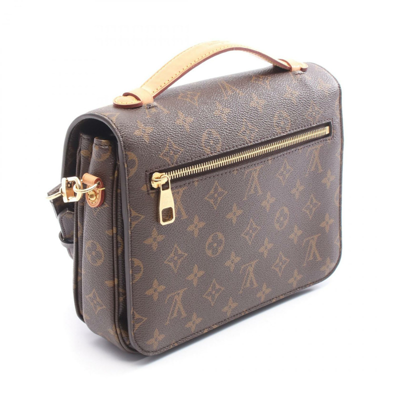 路易威登 Pochette Metis MM 單肩斜背包 M44875 Monogram 棕色-1