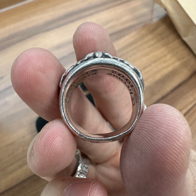 克羅心 chrome hearts 十字 keeper 窄 戒指-1