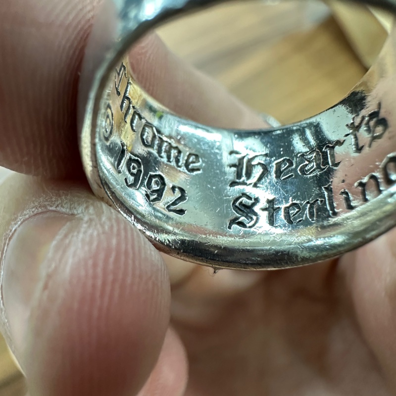 克羅心 chrome hearts 十字 keeper 窄 戒指-2