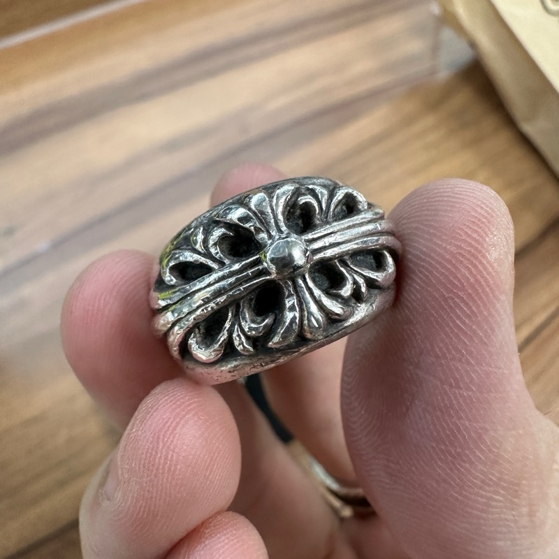 克羅心 chrome hearts 十字 keeper 窄 戒指-4