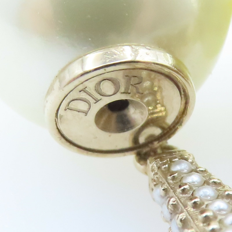 金色鍍金 珍珠 耳環【Dior 迪奧】-5