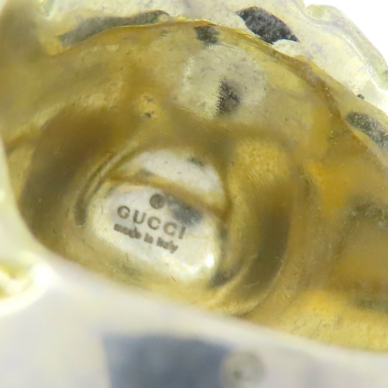 金色鍍金 水晶 獅子 戒指【GUCCI 古馳】 402763-6