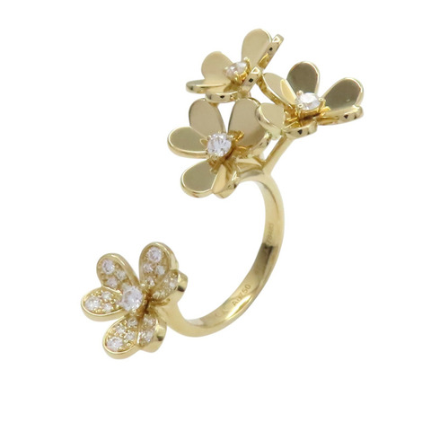 18K黃金 鑽石 Frivole Between the Finger 戒指 47【Van Cleef & Arpels 梵克雅寶】 VCARP3W500