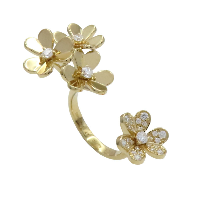 18K黃金 鑽石 Frivole Between the Finger 戒指 47【Van Cleef & Arpels 梵克雅寶】 VCARP3W500-1