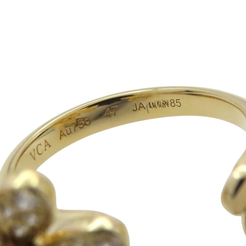 18K黃金 鑽石 Frivole Between the Finger 戒指 47【Van Cleef & Arpels 梵克雅寶】 VCARP3W500-7