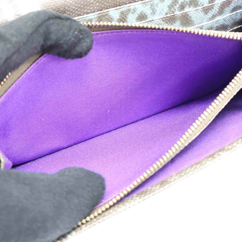 綠色 PVC塗層帆布 扣式 長夾【BVLGARI 寶格麗】-6