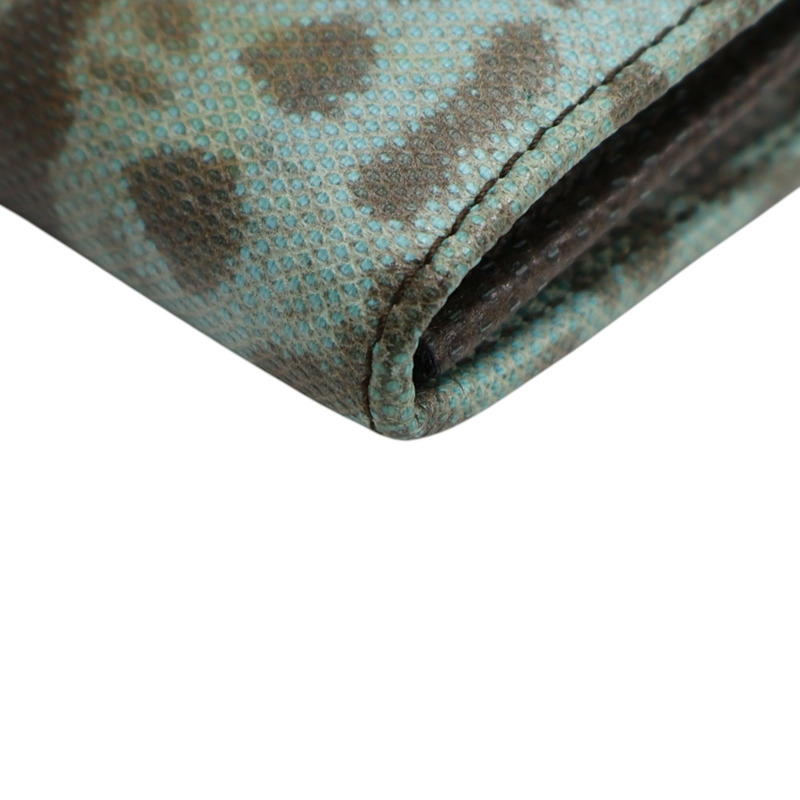 綠色 PVC塗層帆布 扣式 長夾【BVLGARI 寶格麗】-11