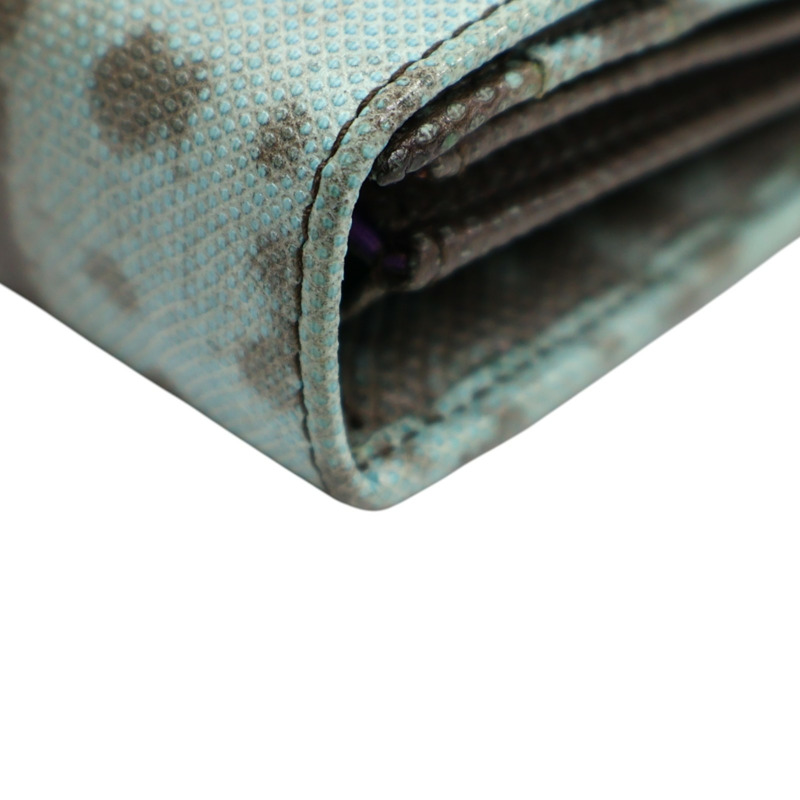 綠色 PVC塗層帆布 扣式 長夾【BVLGARI 寶格麗】-13