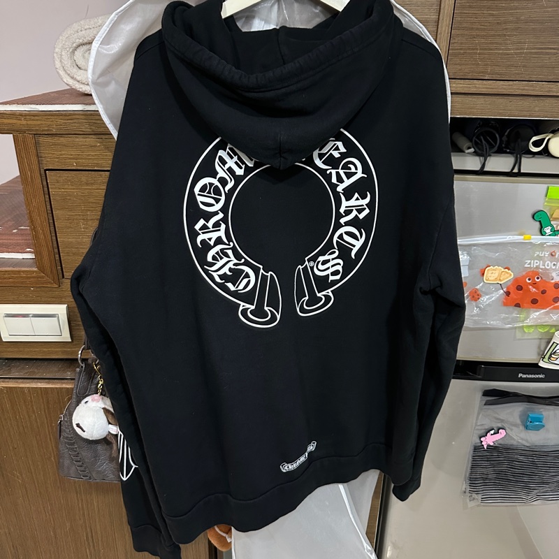 克羅心 chrome hearts 花臂 馬蹄 帽t 長袖-0