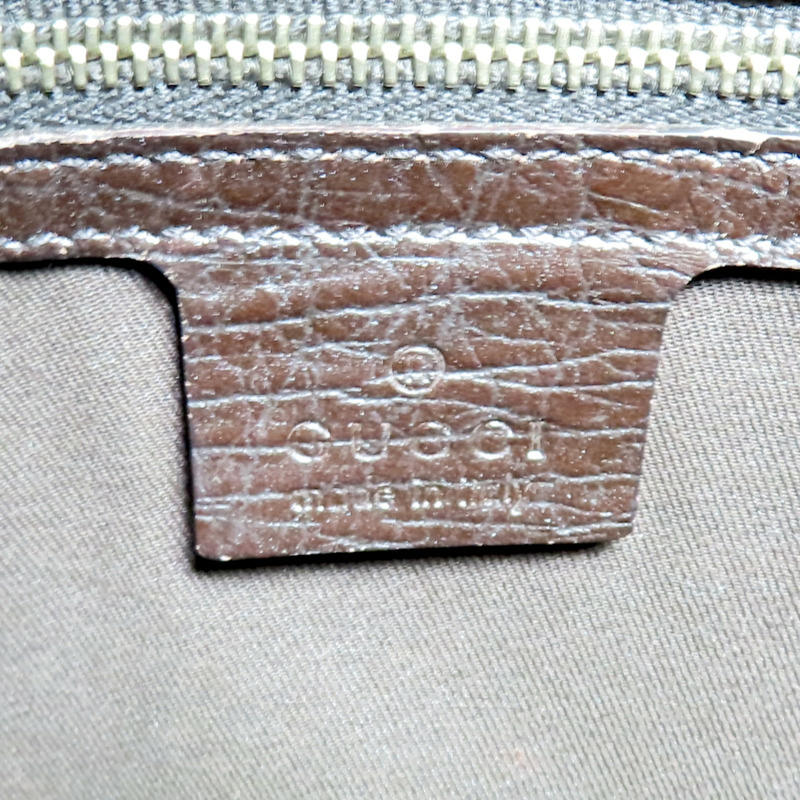 烏木色 GG Supreme帆布 棕色牛皮 Horsebit 單肩包 肩背包【GUCCI 古馳】 137386-7