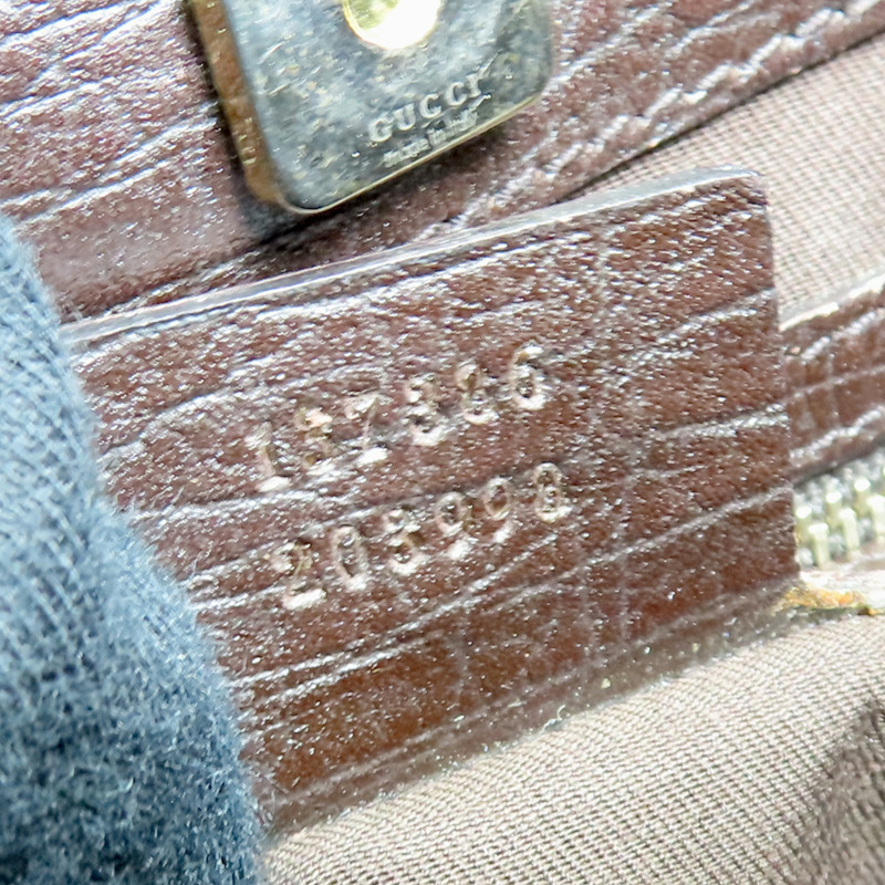 烏木色 GG Supreme帆布 棕色牛皮 Horsebit 單肩包 肩背包【GUCCI 古馳】 137386-8