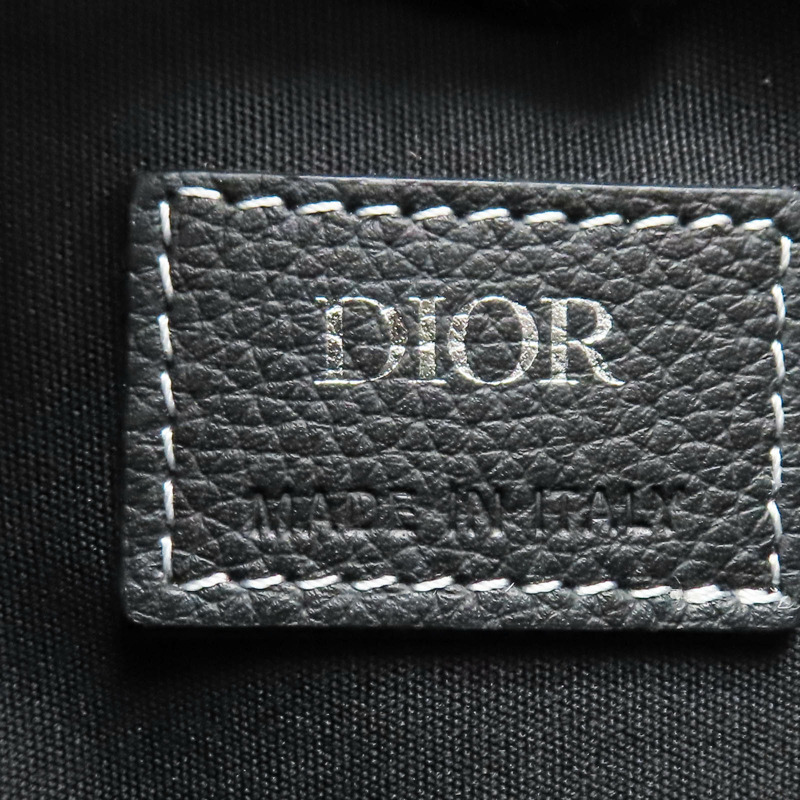 黑色牛皮 Saddle 馬鞍包 肩背包【Dior 迪奧】 1ADPO095YKK-6