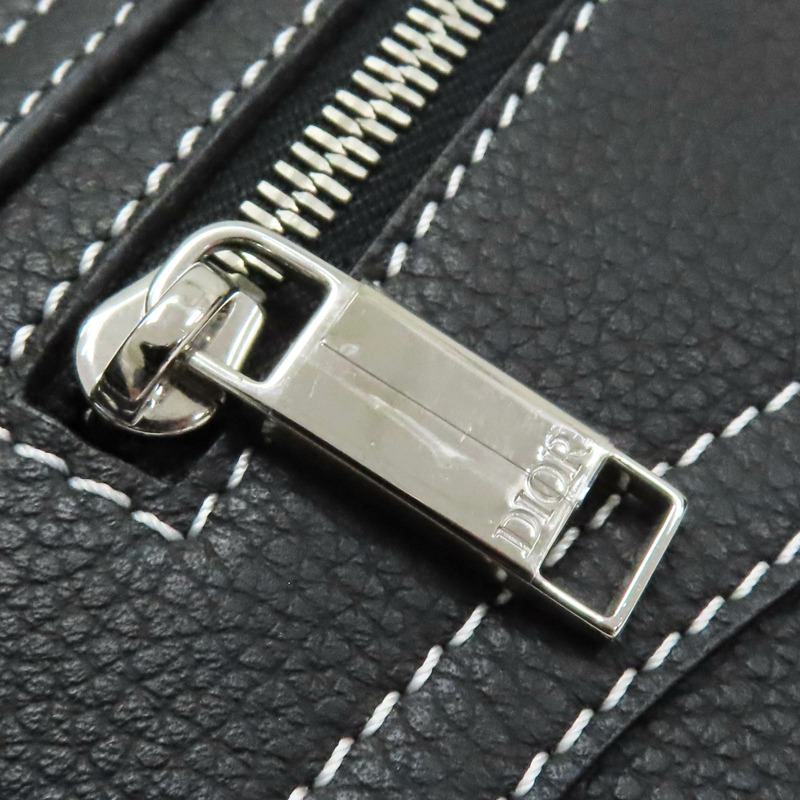 黑色牛皮 Saddle 馬鞍包 肩背包【Dior 迪奧】 1ADPO095YKK-14