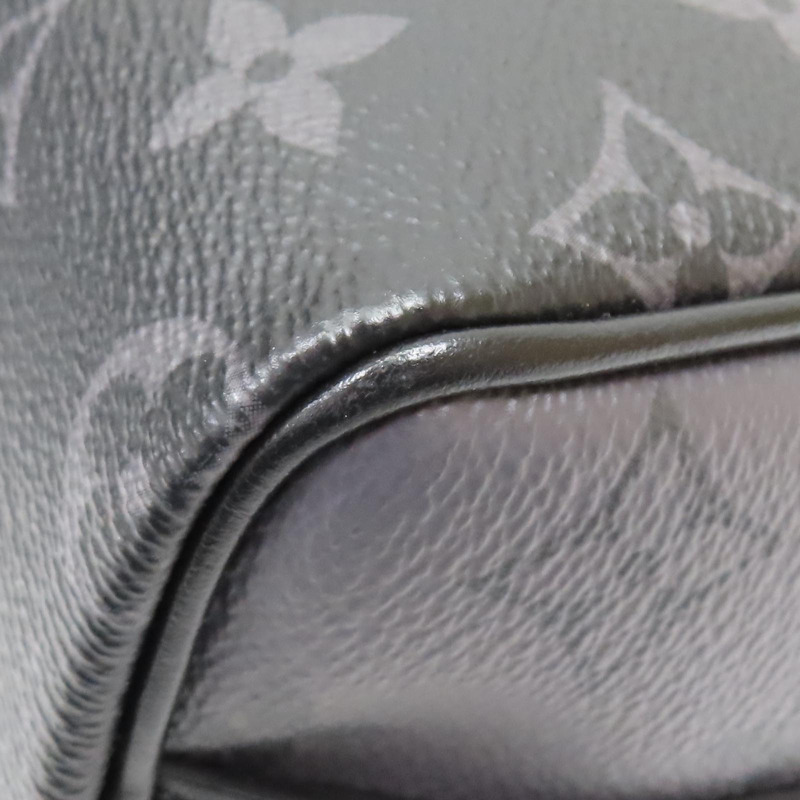 黑色 原花帆布 Keepall Bandouliere 肩背包【LOUIS VUITTON LV 路易威登】 M46271-10