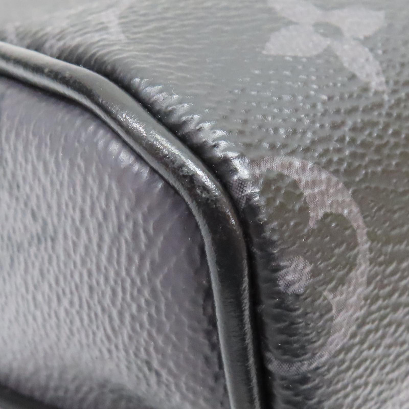 黑色 原花帆布 Keepall Bandouliere 肩背包【LOUIS VUITTON LV 路易威登】 M46271-11
