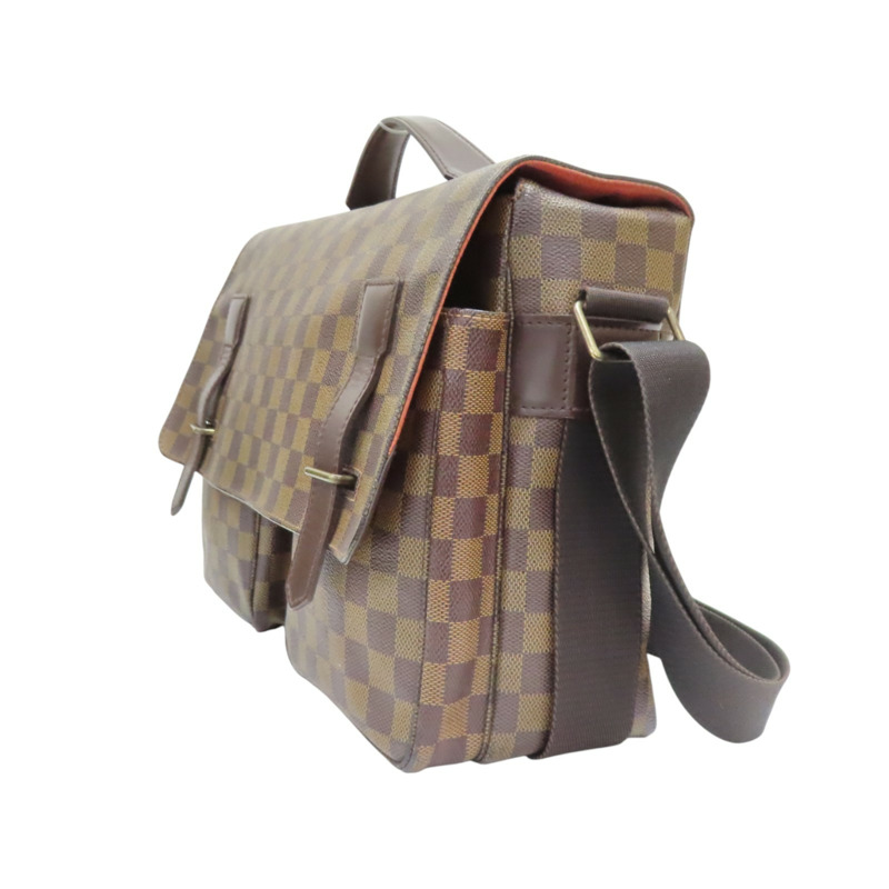 棕色 原花帆布 Broadway 肩背包【LOUIS VUITTON LV 路易威登】 N42270-2