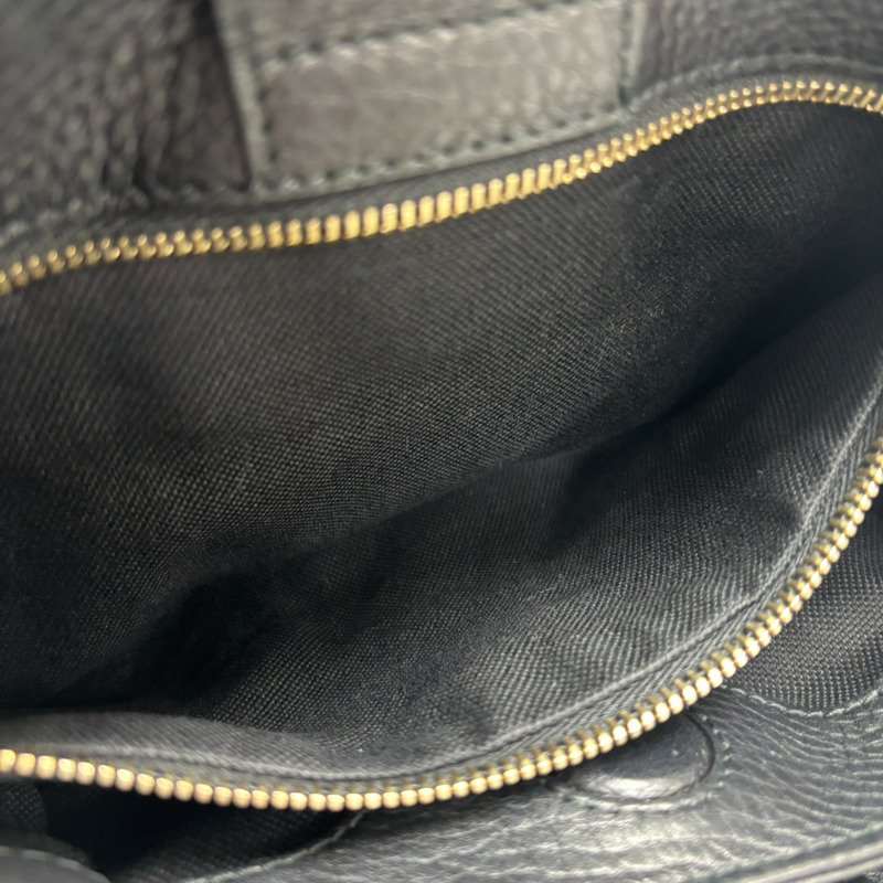 黑色 皮革 Bamboo shoulder bag 兩用包 金和 【GUCCI 古馳】 336032-5