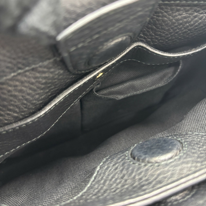 黑色 皮革 Bamboo shoulder bag 兩用包 金和 【GUCCI 古馳】 336032-6