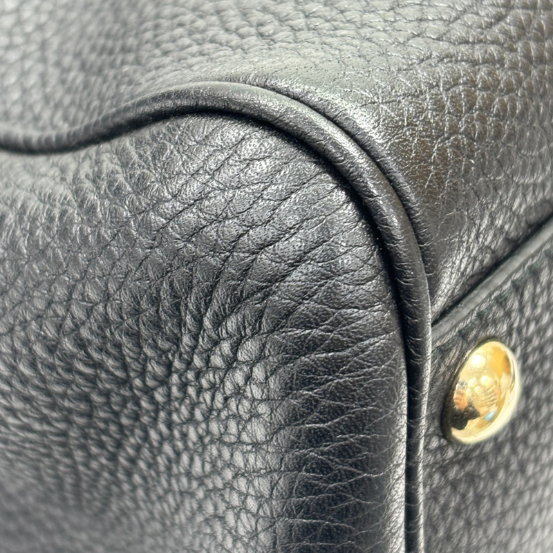 黑色 皮革 Bamboo shoulder bag 兩用包 金和 【GUCCI 古馳】 336032-13