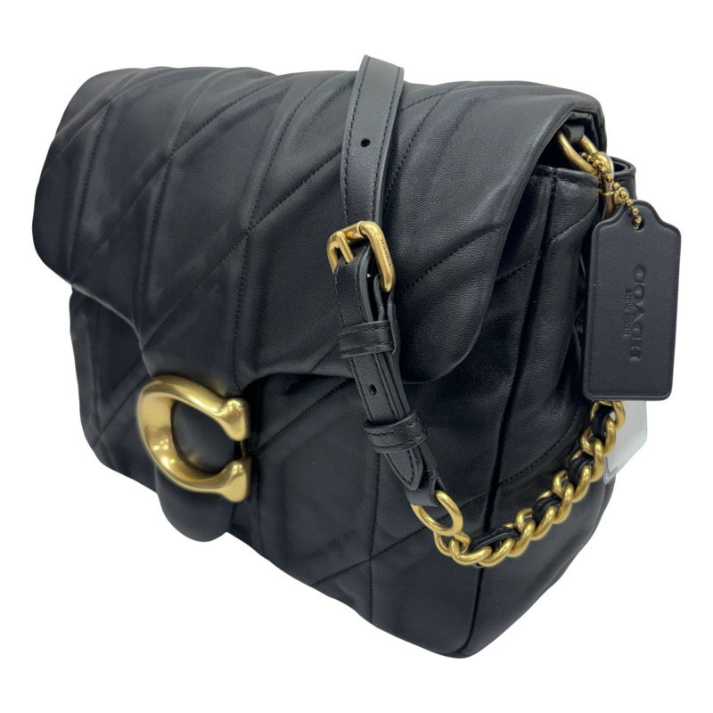 黑色 皮革 肩背包 金和 【COACH 寇馳】 CW630-1