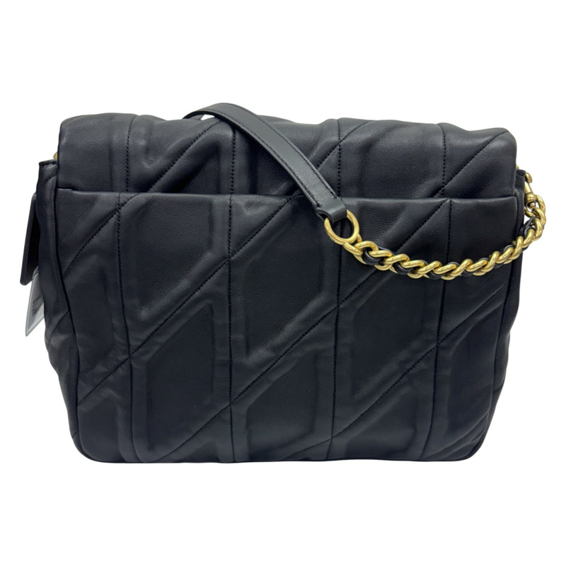 黑色 皮革 肩背包 金和 【COACH 寇馳】 CW630-2