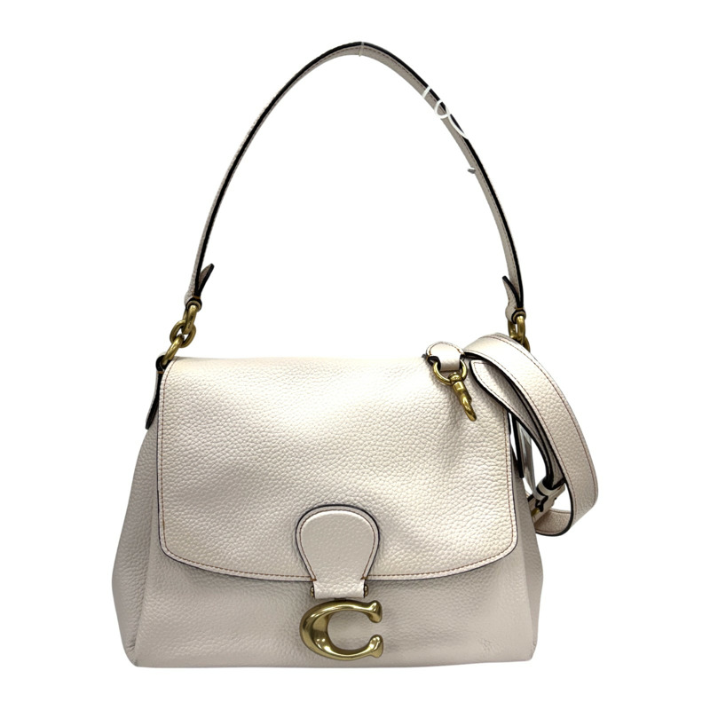 白色 皮革 White leather convertible bag 兩用包 金和【COACH 寇馳】 G2092-3954-0