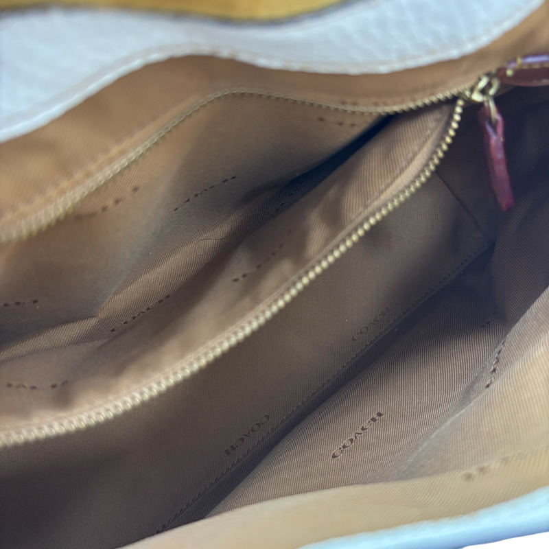 白色 皮革 White leather convertible bag 兩用包 金和【COACH 寇馳】 G2092-3954-5