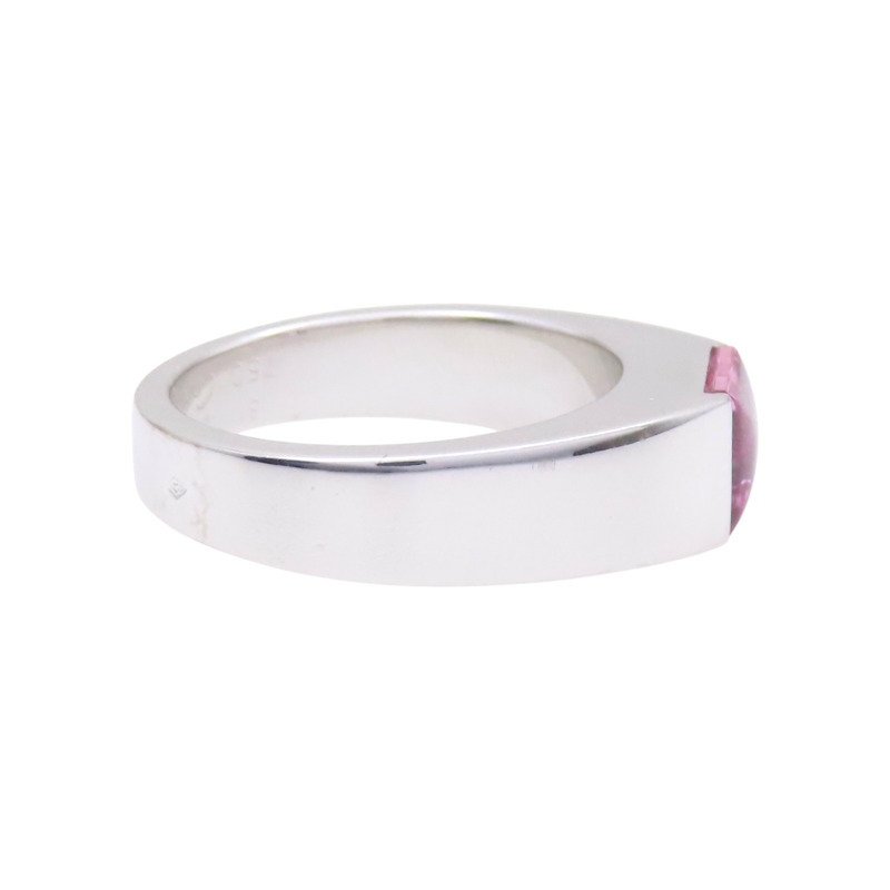 18K白金 粉紅碧璽 Tank Tourmaline ring 戒指【Cartier 卡地亞】-3