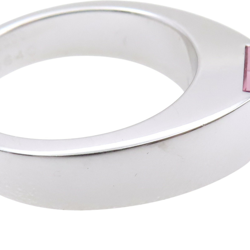 18K白金 粉紅碧璽 Tank Tourmaline ring 戒指【Cartier 卡地亞】-6