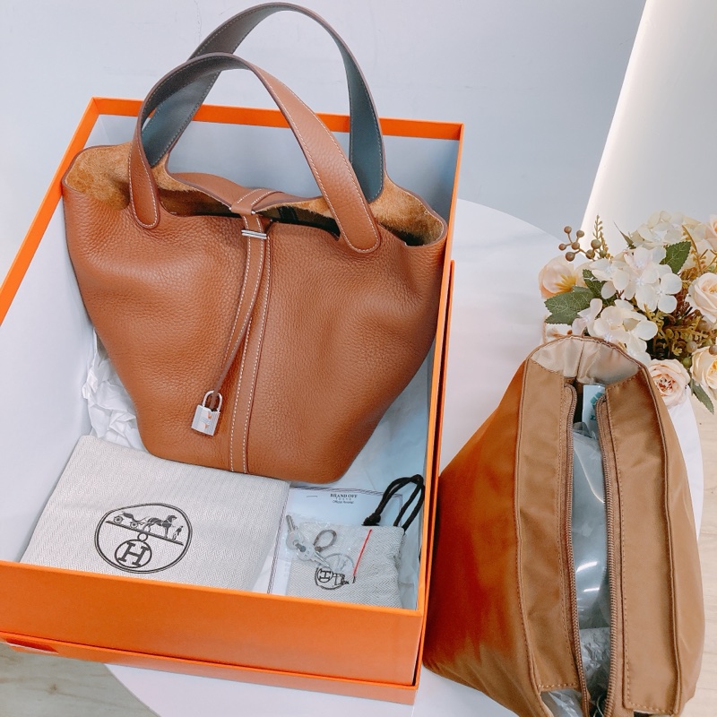 MS0532 HERMES 愛馬仕中號菜籃子手提包包PICOTIN 22 CLEMENCE-10