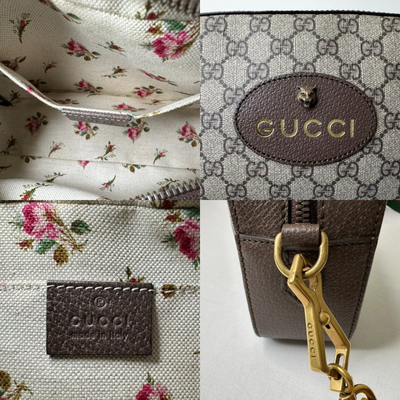 GUCCI GG Supreme虎頭相機包-7