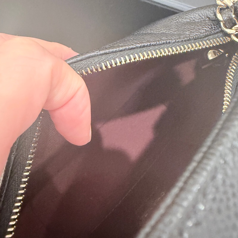 ❤️CHANEL❤️ 黑金牛皮魚子醬 飯盒包 可愛不得了❤️95成新-15