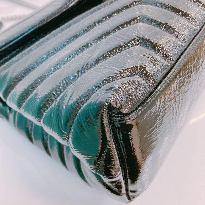 MS0539 SAINT LAURENT 聖羅蘭中號漆皮翻蓋式鏈帶包包PATENT LEATHER LOULOU MEDIUM BAG-29