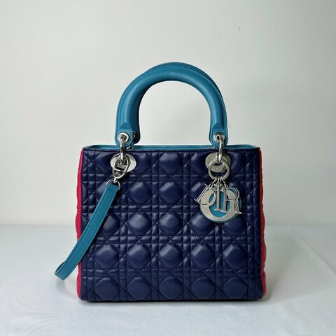 DIOR Lady Dior拼色五格黛妃包