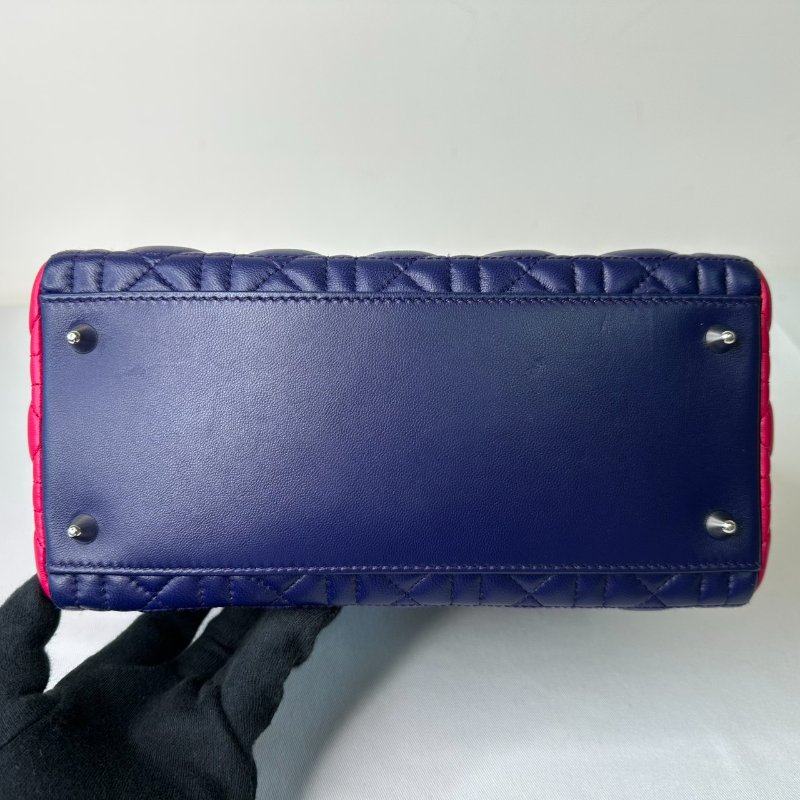 DIOR Lady Dior拼色五格黛妃包-10