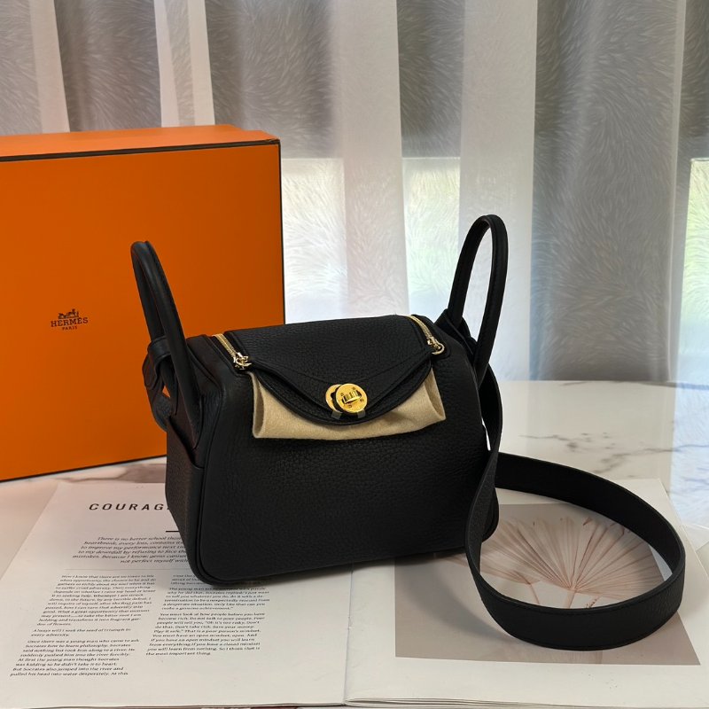 HERMES Mini lindy ll - 黑金 K-2