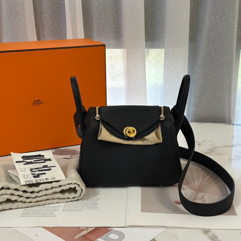 HERMES Mini lindy ll - 黑金 K-7