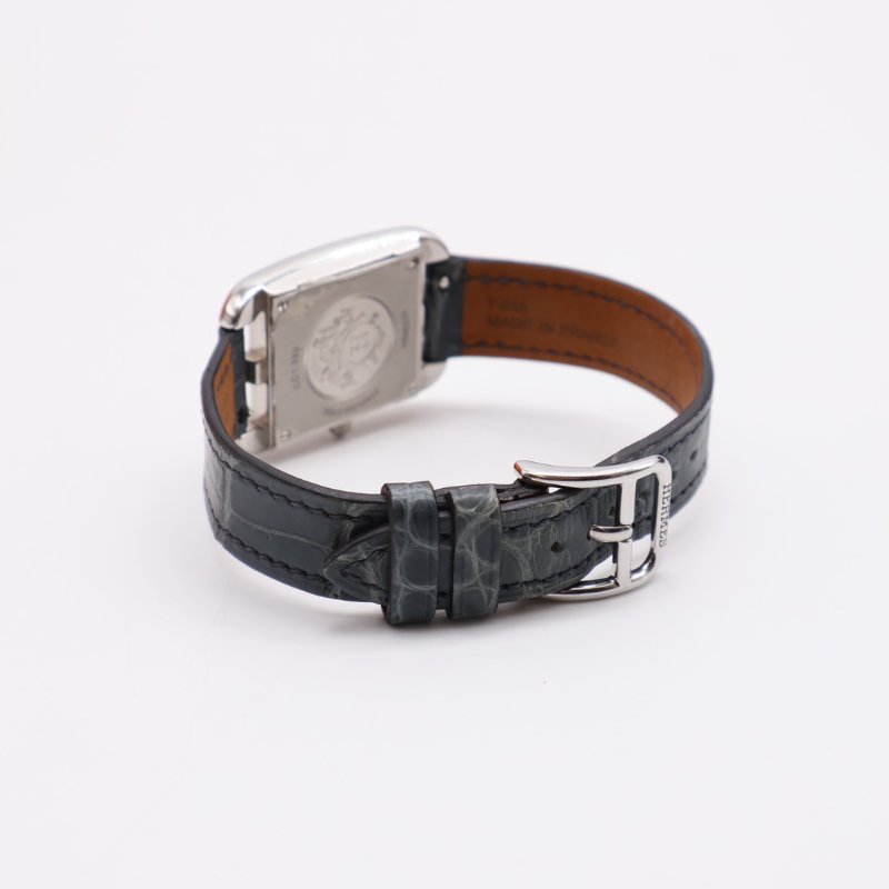 HERMES Cape cod鑽石圈錨鍊錶盤腕錶 - 31 鱷魚皮風暴藍-3