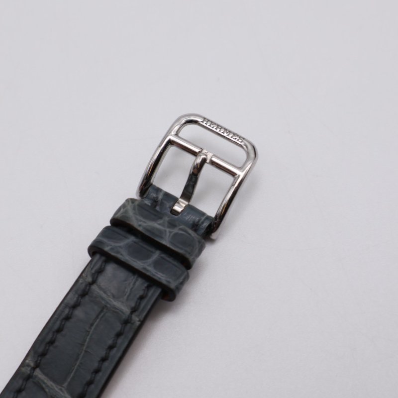 HERMES Cape cod鑽石圈錨鍊錶盤腕錶 - 31 鱷魚皮風暴藍-6