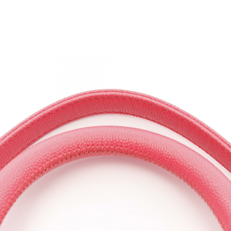 香奈兒 Coco Handle Flap Matelasse 單肩手提包 A92990 小牛皮 粉紅色 金色五金 二手-6