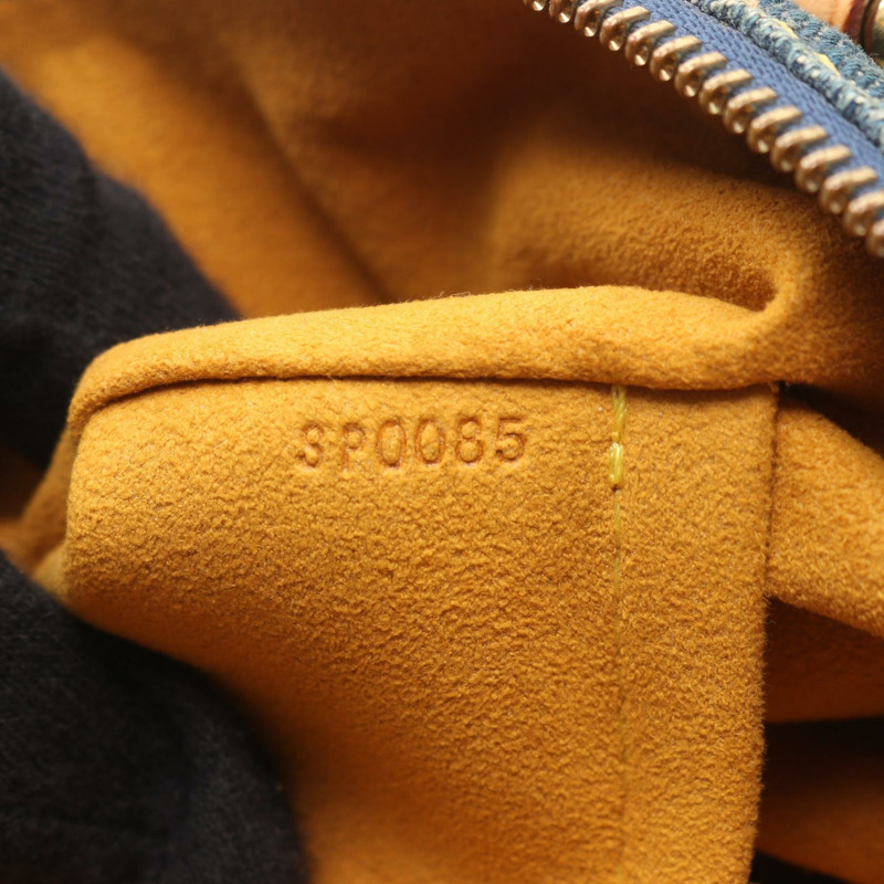 路易威登 Neo Speedy 手提包 M95019 Monogram 牛仔皮革 藍色 二手 女士-4