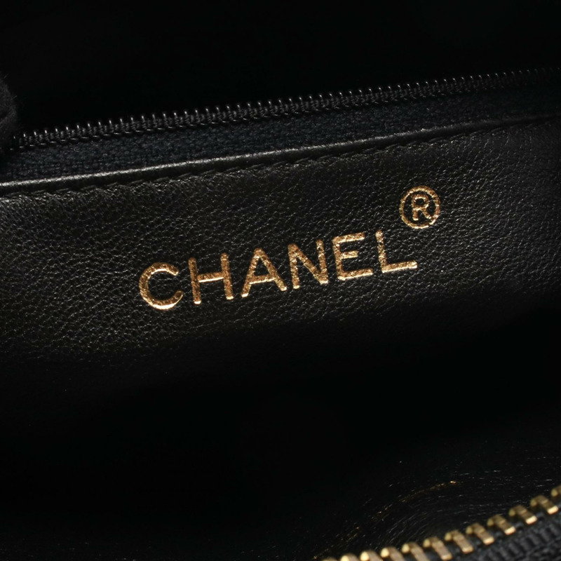 香奈兒 (CHANEL) Matelasse COCO Mark 鏈條斜挎單肩包，羊皮材質，黑色，二手，金色五金-3