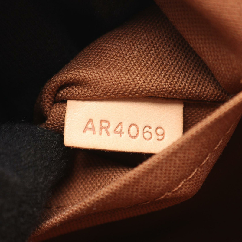 路易威登 Tivoli PM 手提包 M40143 Monogram 帆布皮革棕色二手女士-4