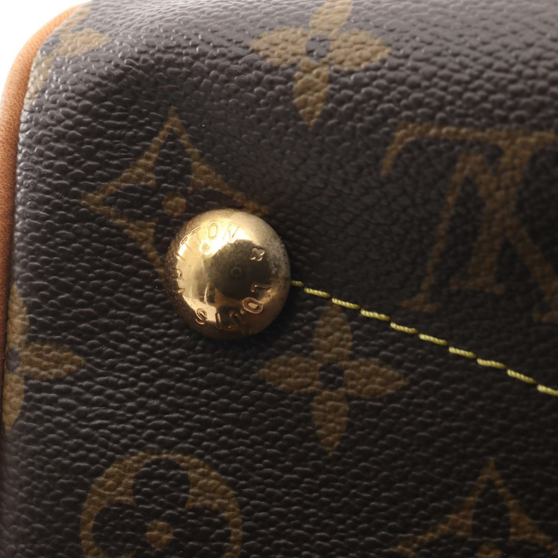 路易威登 Tivoli PM 手提包 M40143 Monogram 帆布皮革棕色二手女士-7